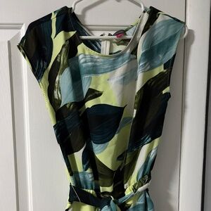 Leaf-Print Jumpsuit